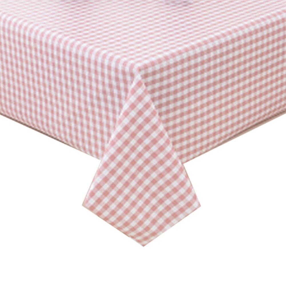 Pvc Grids Square Tablecloth Home Kitchen Waterproof Oil-proof Dining Table Cover