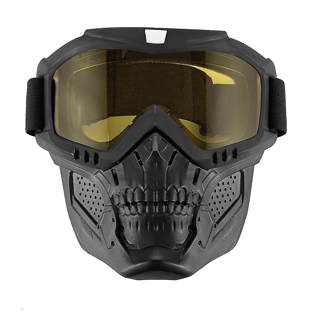 Motorcycle Goggles with Removable Face Mask