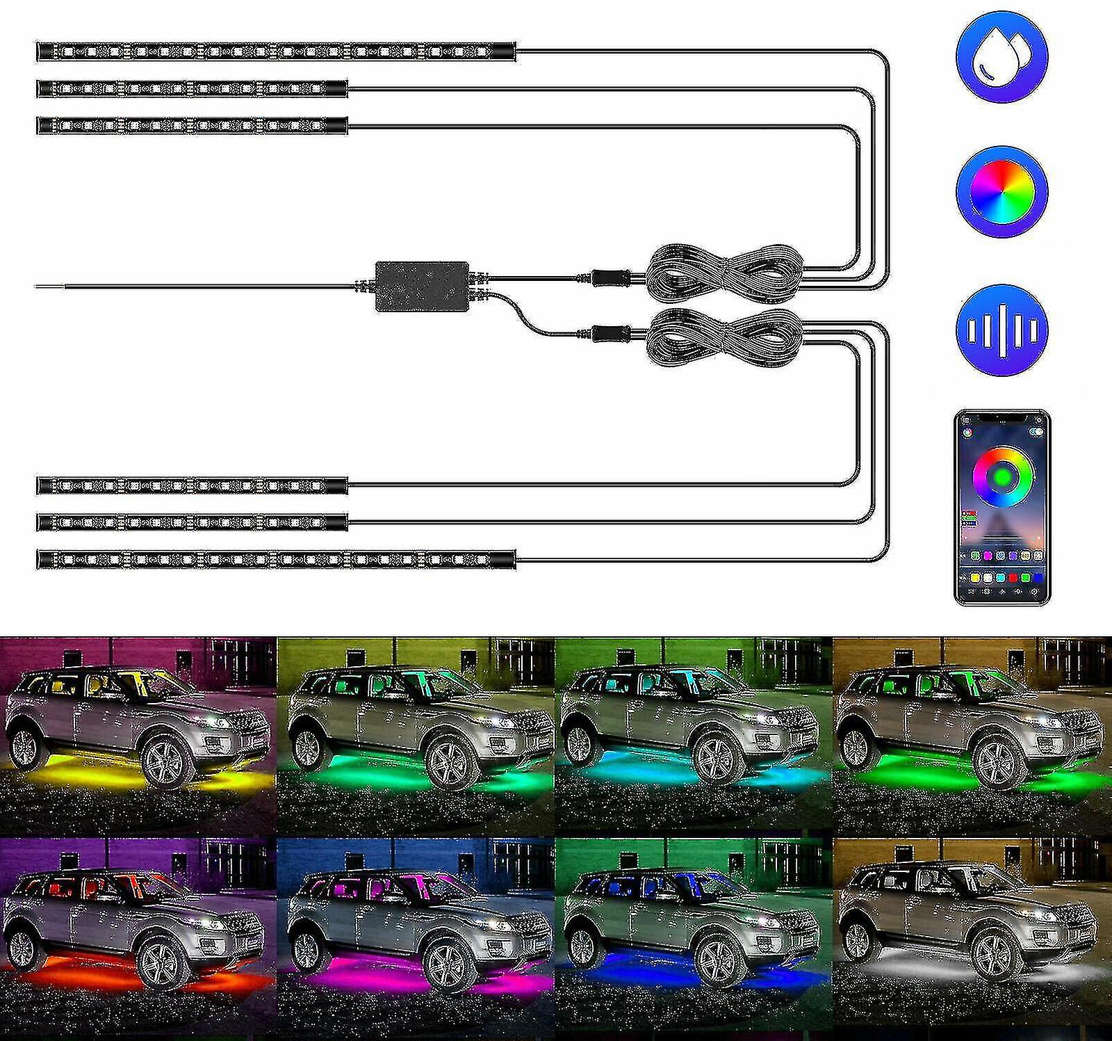 Bil Underglow Led Atmosfære Strip Light
