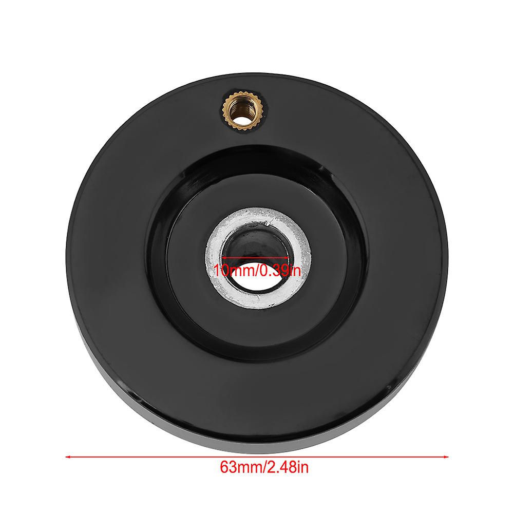 1 pcs Black Lathe Milling Machine Rear Ripple Hand Wheel With Revolving Handle(10 x63mm)