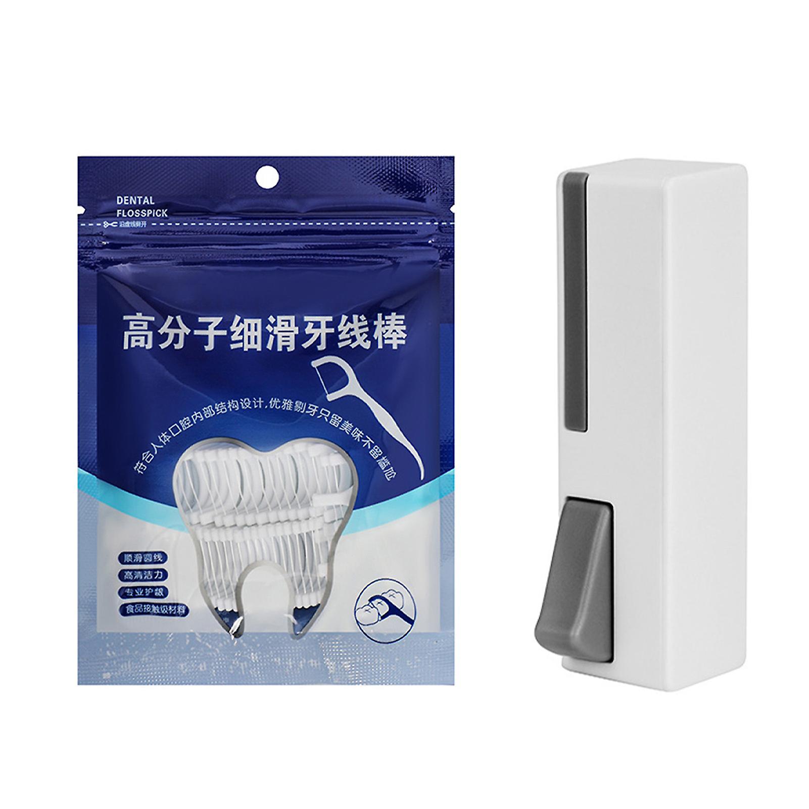 Portable Floss Dispenser Automatic Pop Up Refillable Dental Floss Storage Case Disposable Teeth Cleaning Tool
