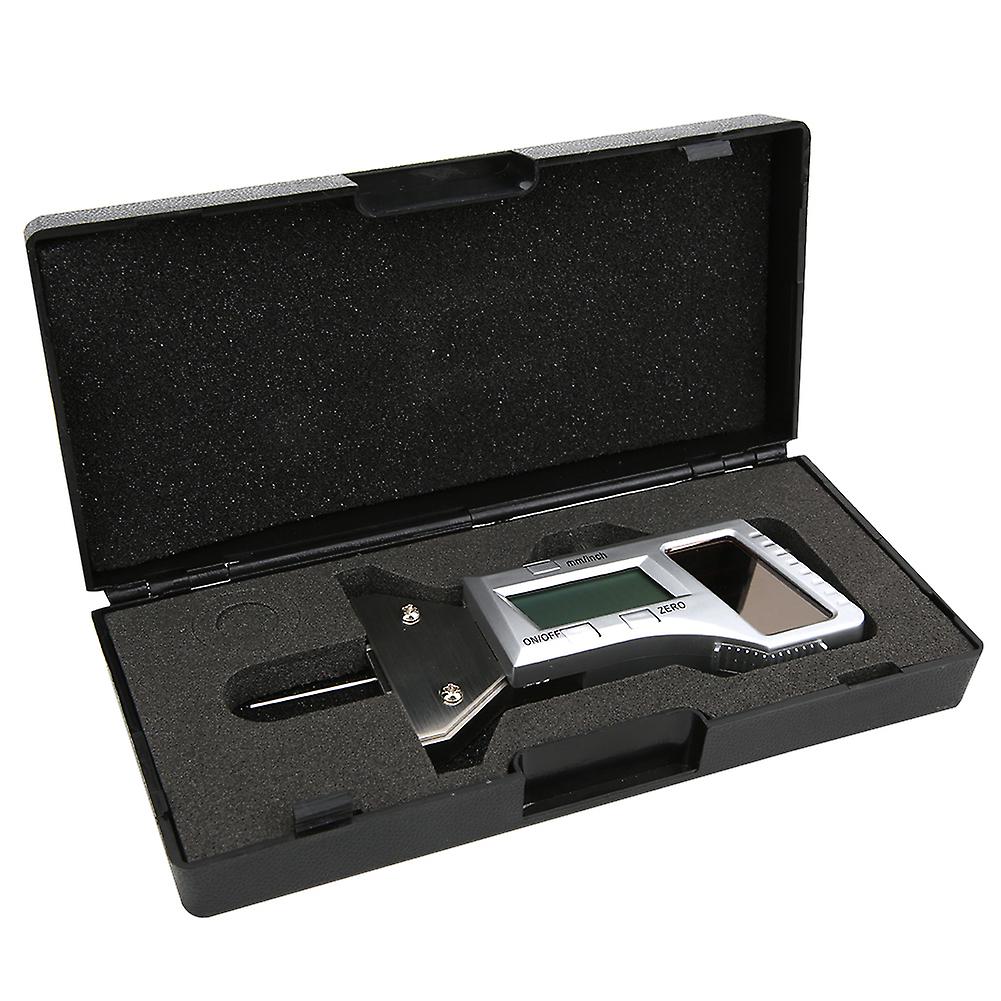 Solar Energy Digital Tyre Tread Depth Gauge, LCD Digital Tire Tread Depth Gauge Tool with Inch and MM Conversion for Motorcycle, Car, Truck AJ2G1