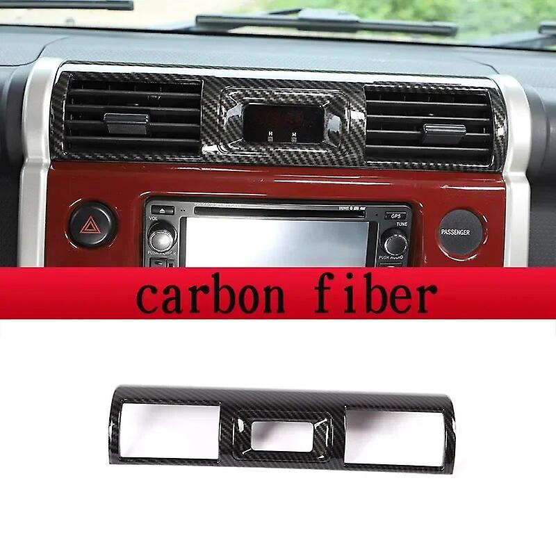 For Toyota Fj Cruiser 2007-2021 Abs Red Car Central Control Air Conditioner Air Outlet Frame Cover Trim Sticker Car Accessories
