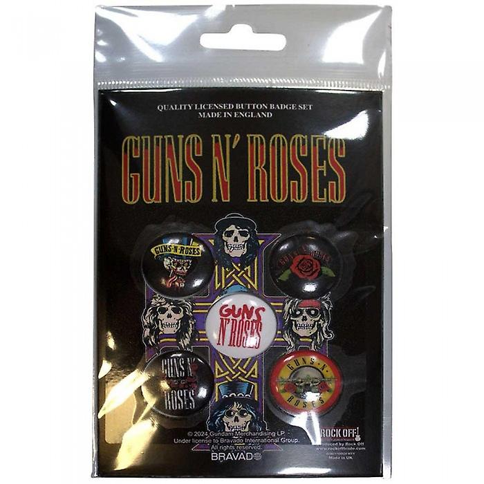 Guns N Roses Bullet Logo Badge (Pack of 5)
