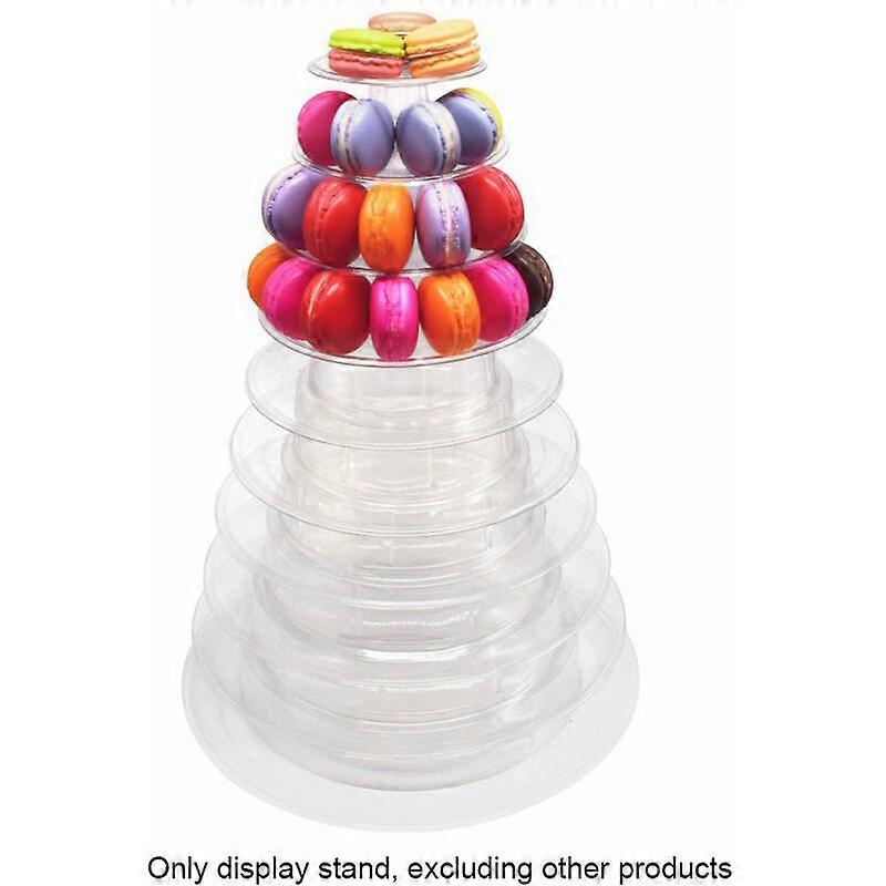 Macaron cake stand 6-layer round plastic cake stand