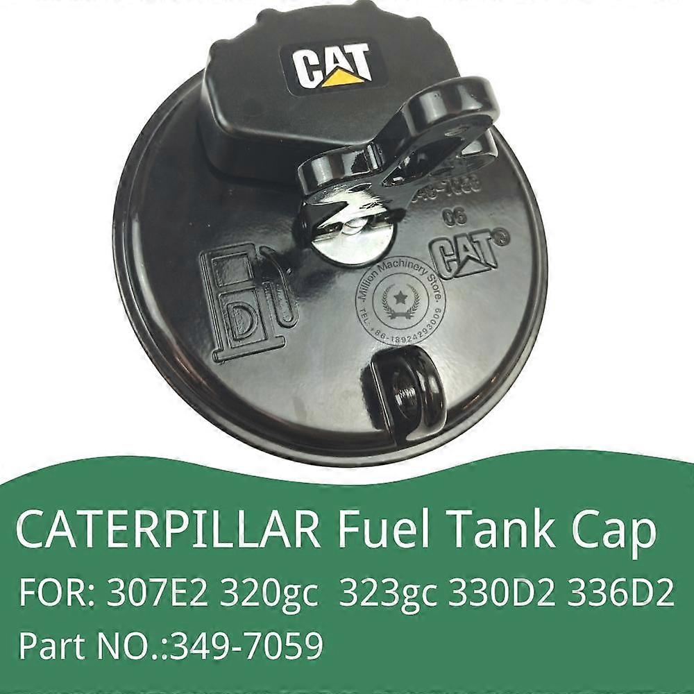 Tappo del serbatoio del carburante 3497059 per l'escavatore CATERPILLAR CAT307E2/320gc/323gc 330D2 336D2 E320D E323D 324D E325D E336D Blocca le parti dei tappi