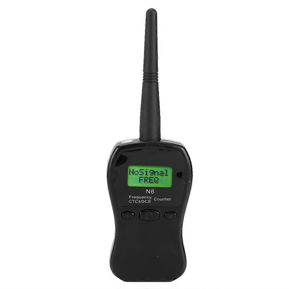 N8 Portable Radio Frequency Counter Meter Walkie Talkie W/ CTCCSS/DCS Decoder for Car MarineBlack E2U311