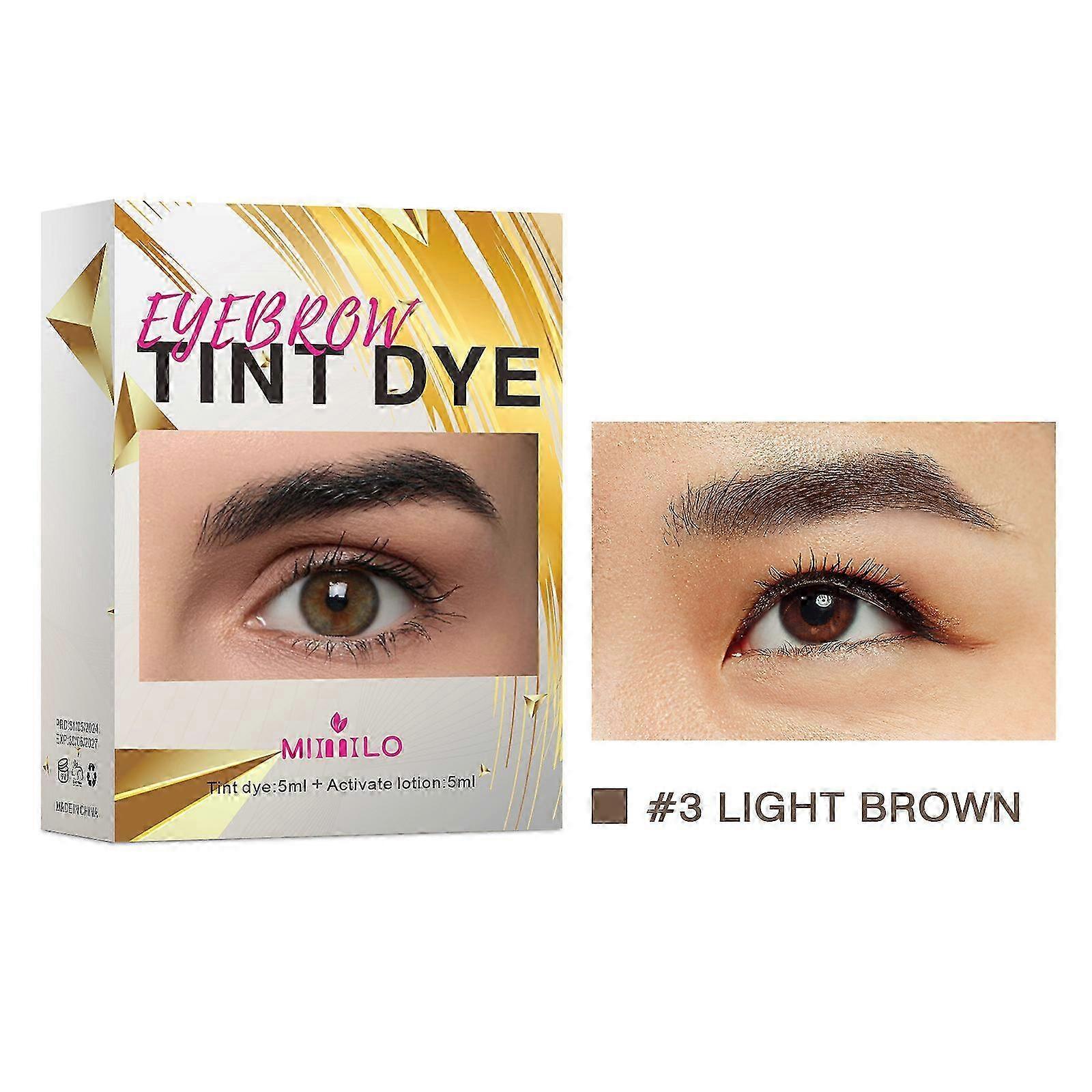 Eyebrow dye Kit, professional eyebrow dye, Long time eyelash dye color development, Diy Brow Lift eyebrow Kit for home use in Salon