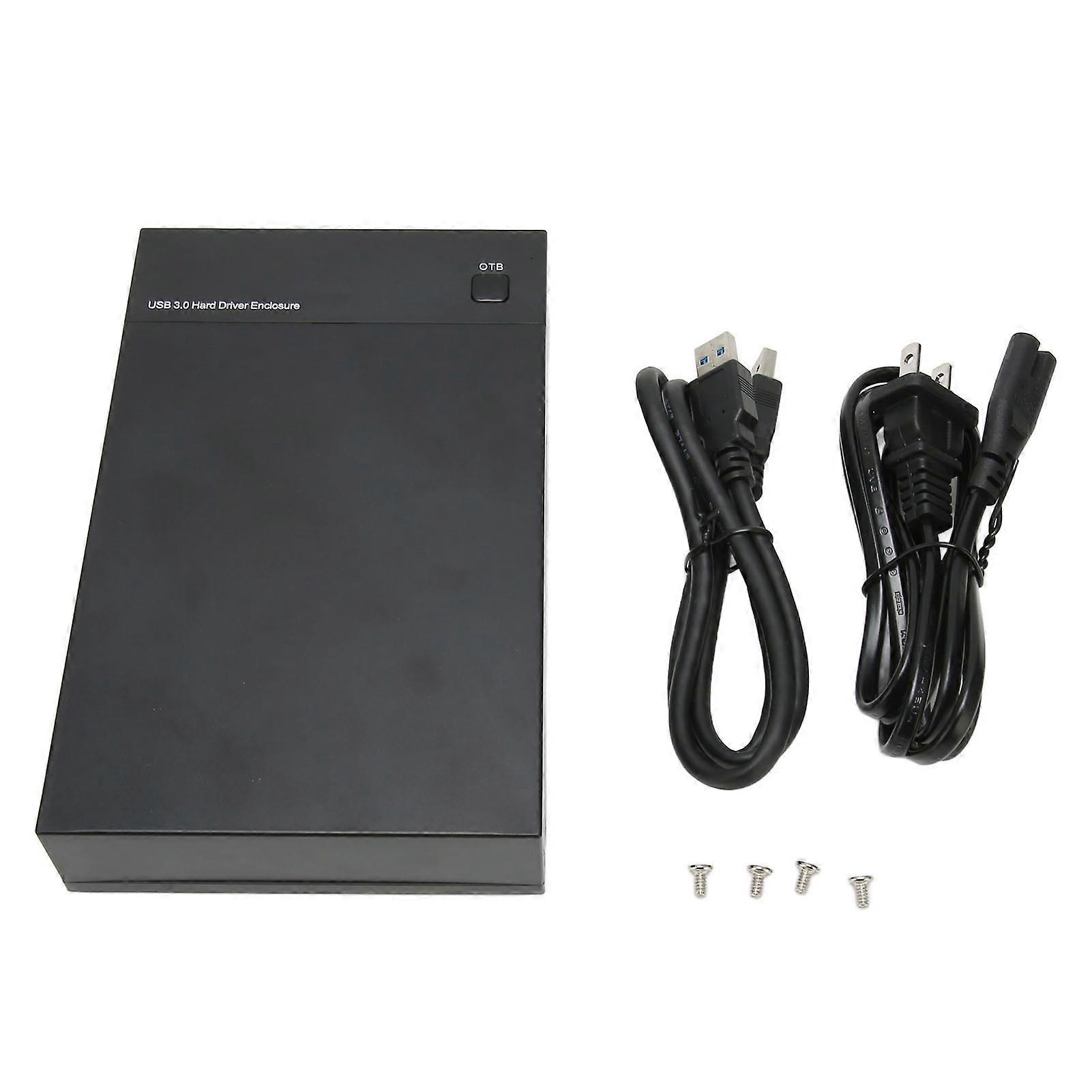 Kryt USB3.0 na SATA HDD UASP vysokorýchlostný automatický spánok LED indikátor Puzdro na pevný disk pre 2,5 / 3,5 palca SSD US Plug 100 × 240V