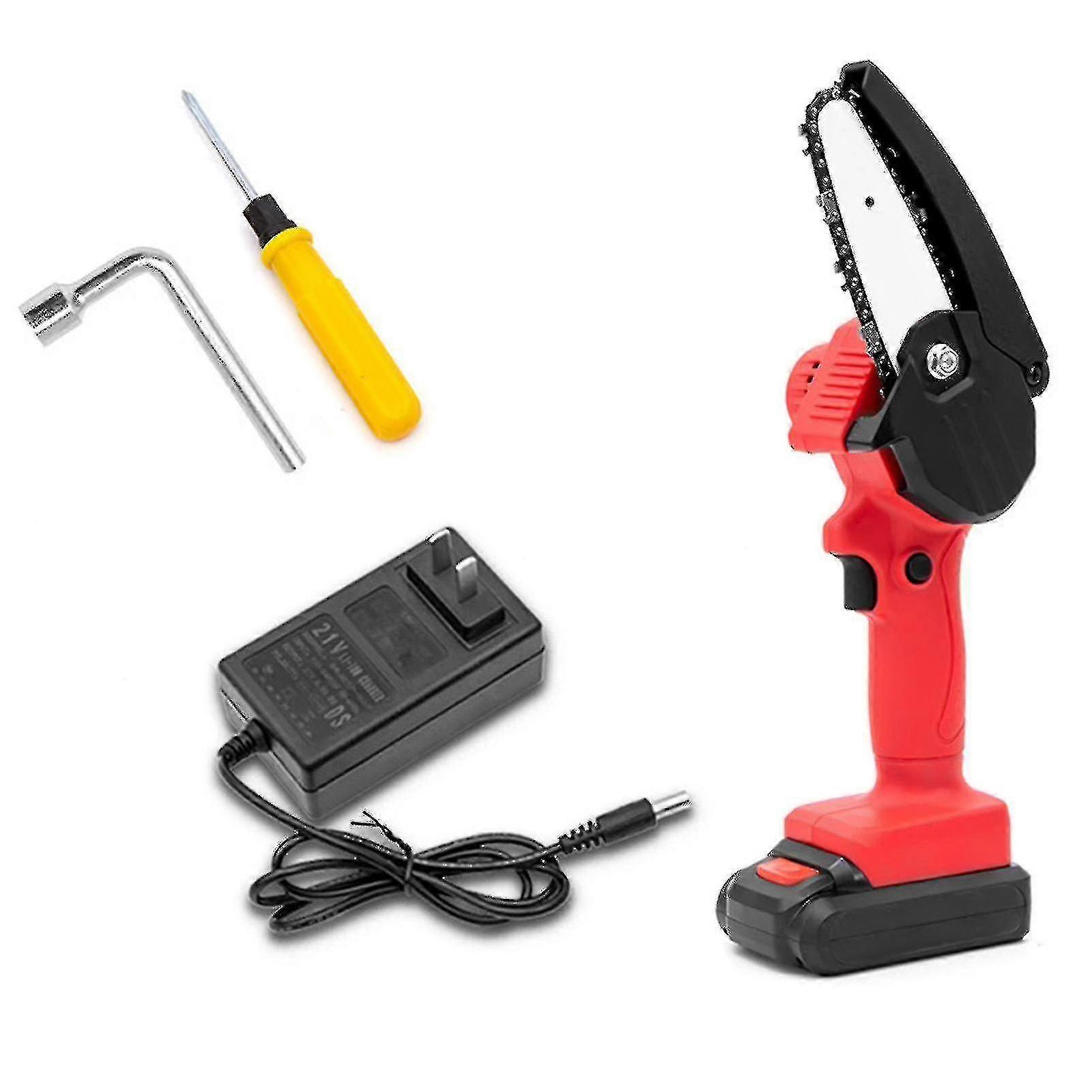 Rechargeable Cordless Electric Chain Saw Woodworking Saw One-han Electric Saw