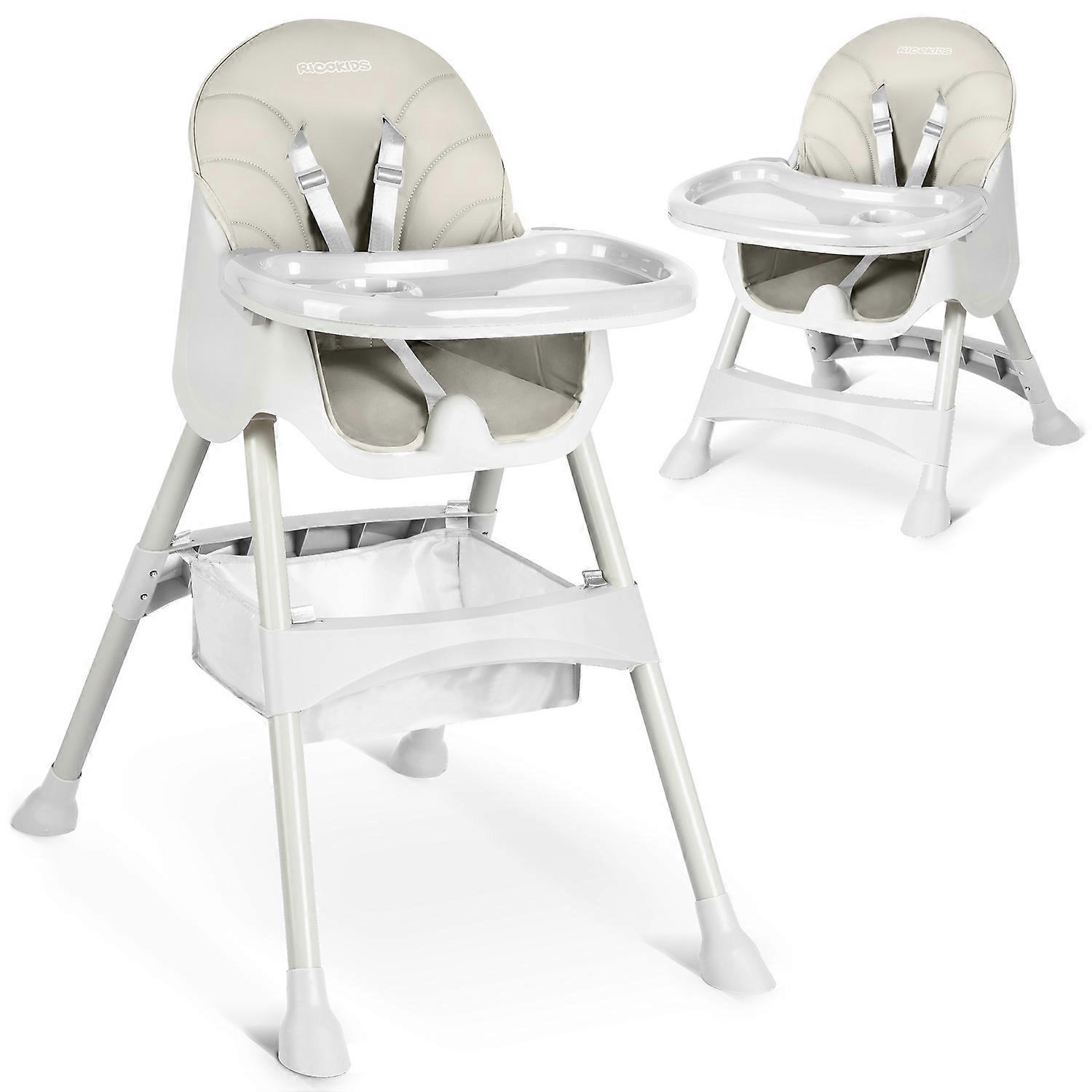 High chair with table Milo - grey