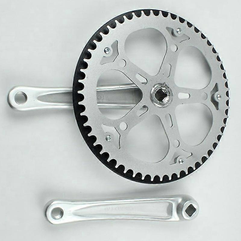 Lasco 52T Forged Crankset 170mm Forged Arms CNC Aluminum Chain Guard Ebikes Bike