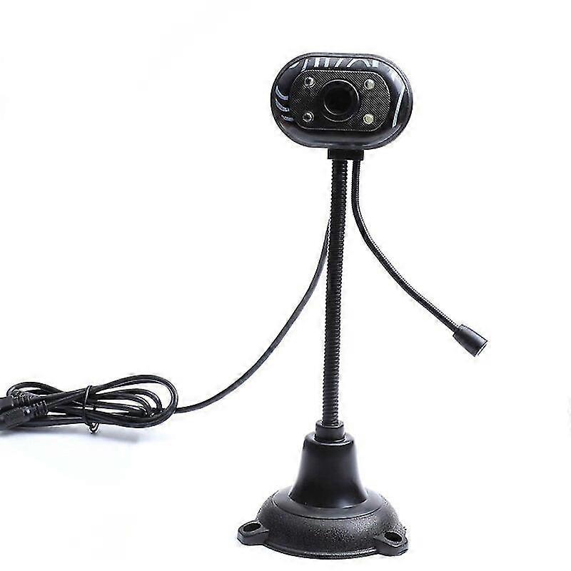 4-led Hd Computer Webcam With Microphone For Desktop Laptop Computer Camera