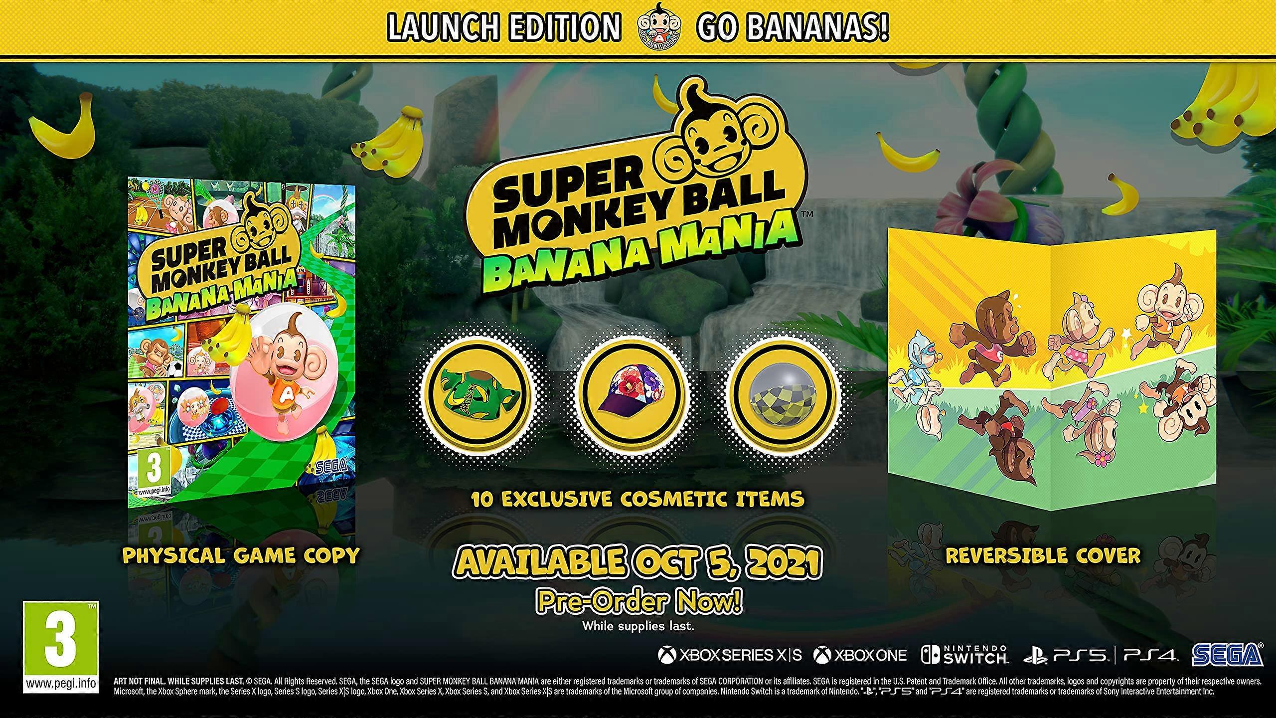 Super Monkey Ball Banana Mania Launch Edition (Nintendo Switch) - PAL - New & Sealed