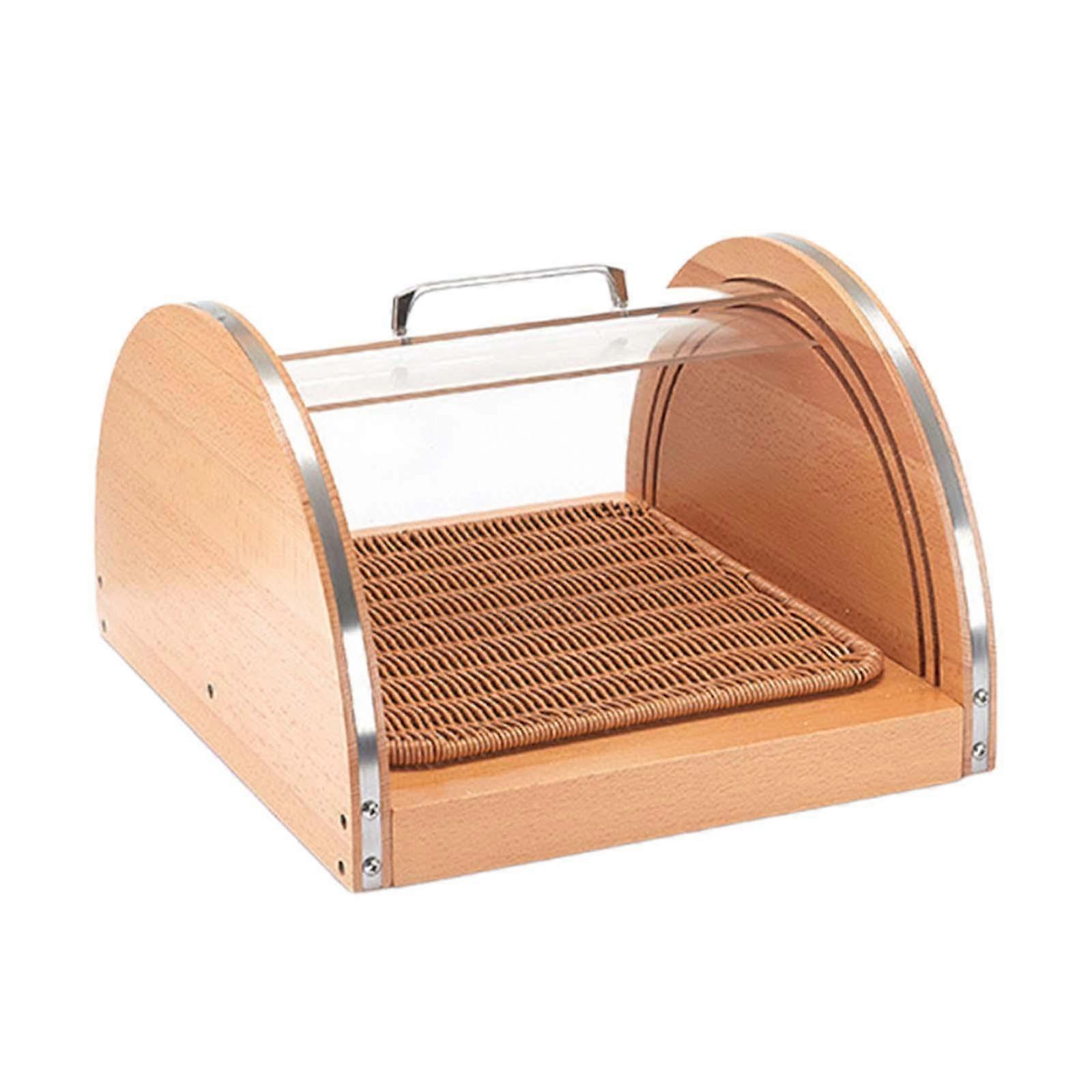 Bread Display Cabinet Toast Cake Storage Tray for Cafe Table Kitchen Counter S