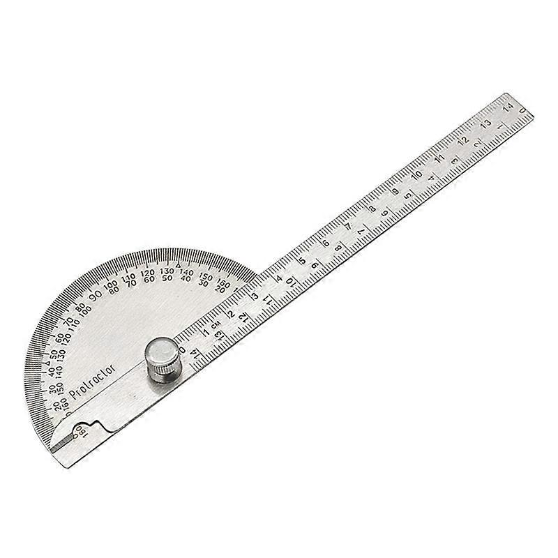 1PC Protractor Angle Ruler Stainless Steel Goniometer Dividing Gauge Angle Ruler 180 Degree Semi Circular Carpenter 10/14/15cm