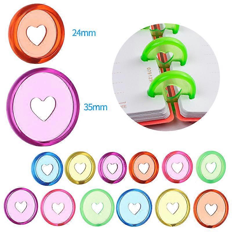 25pcs Binding Discs Discbound Expansion Discs Loose-leaf Bind Discs Plastic Binders Discs for Student