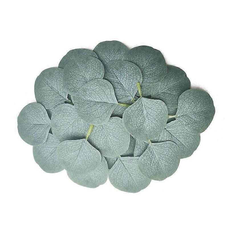 400 Pieces Artificial Eucalyptus Leaves Decorations Bouquet Party Table Decorwhite