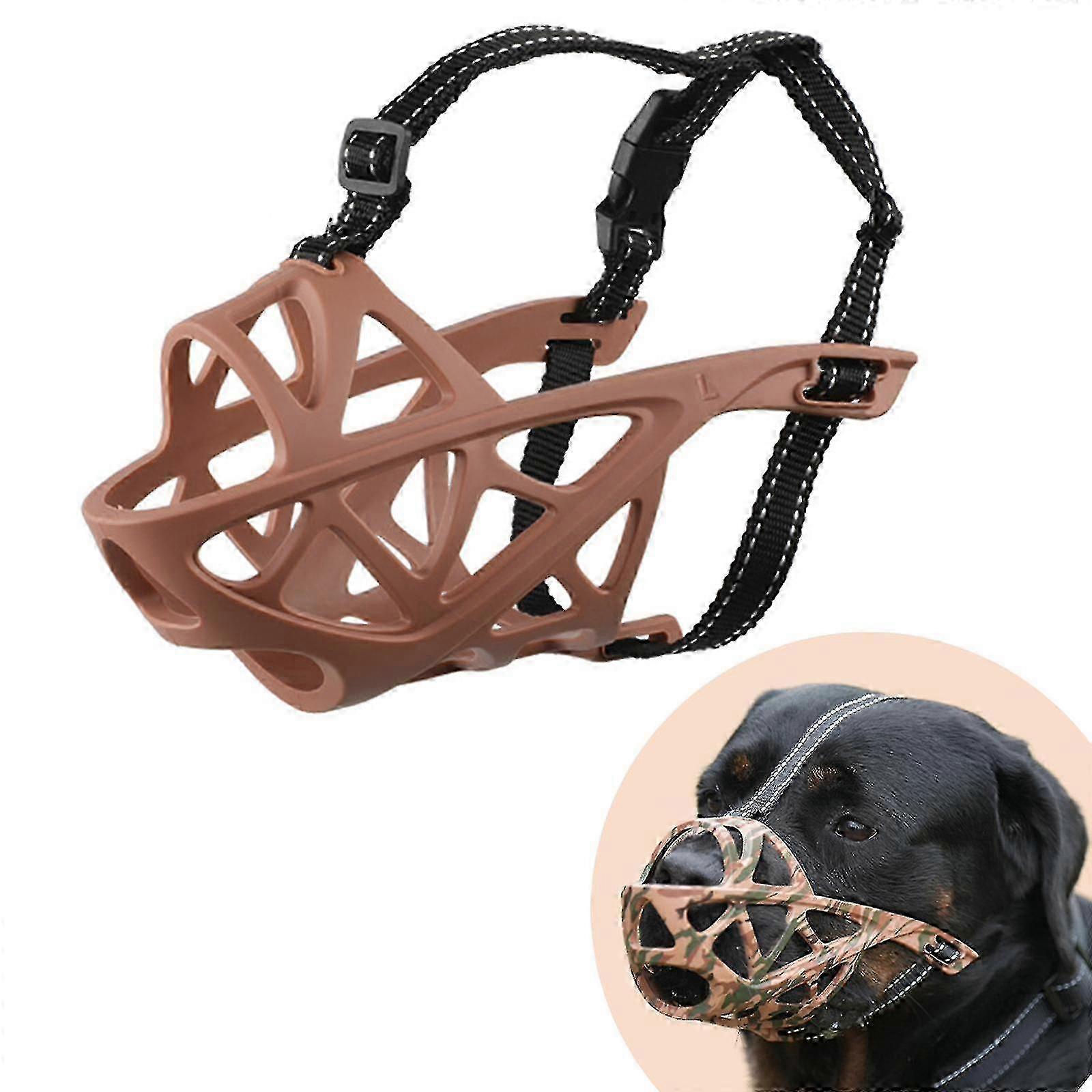 Dog Muzzle, Dog Basket Muzzle For Large Dog, Anti-bite Muzzle With Adjustable Straps
