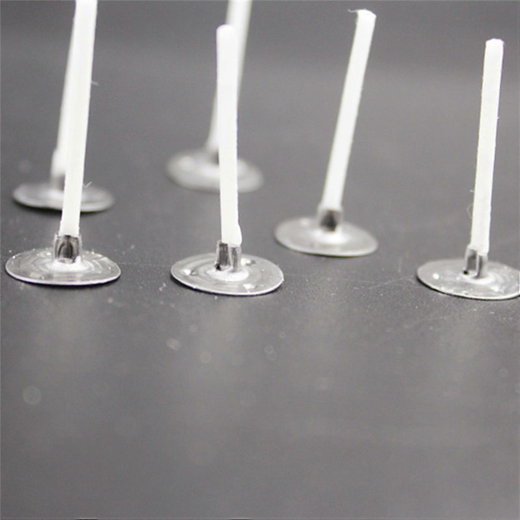 1000Pcs/Lot Candle Wicks 1 Inch Low Smoke Candle Wick with Metal Tabs Tea Light Wicks for Candle Ma