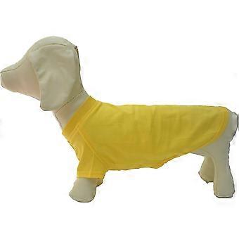 NEW Pet Clothing Dog Costumes Dachshund Clothes Blank T-Shirt Lightweight Tee Shirts for Dachshund Dogs,Corgi 100% Cotton Yellow D-M