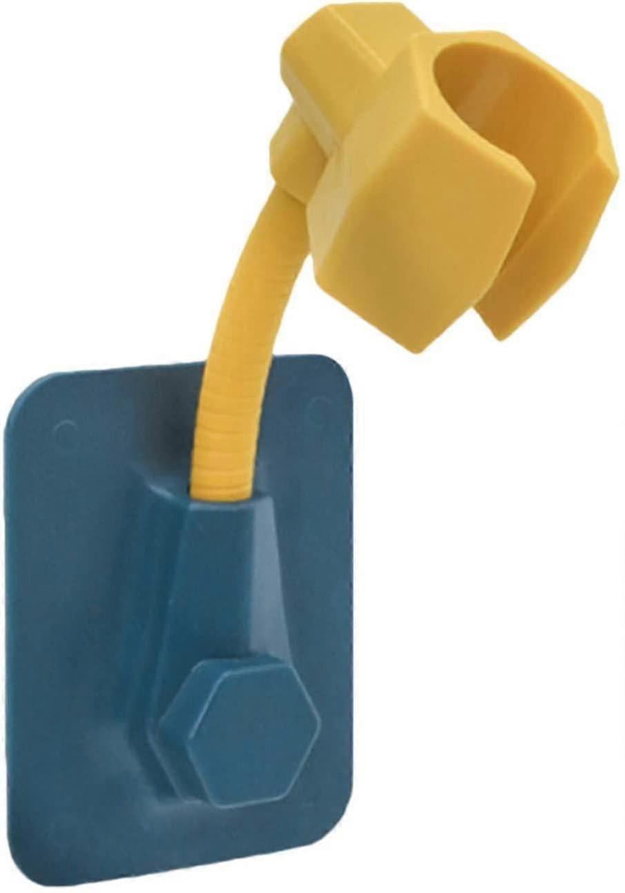 Shower Holder, Wall Mounted Shower Head Holder Adjustable Shower Holder(1 Piece, Blue)