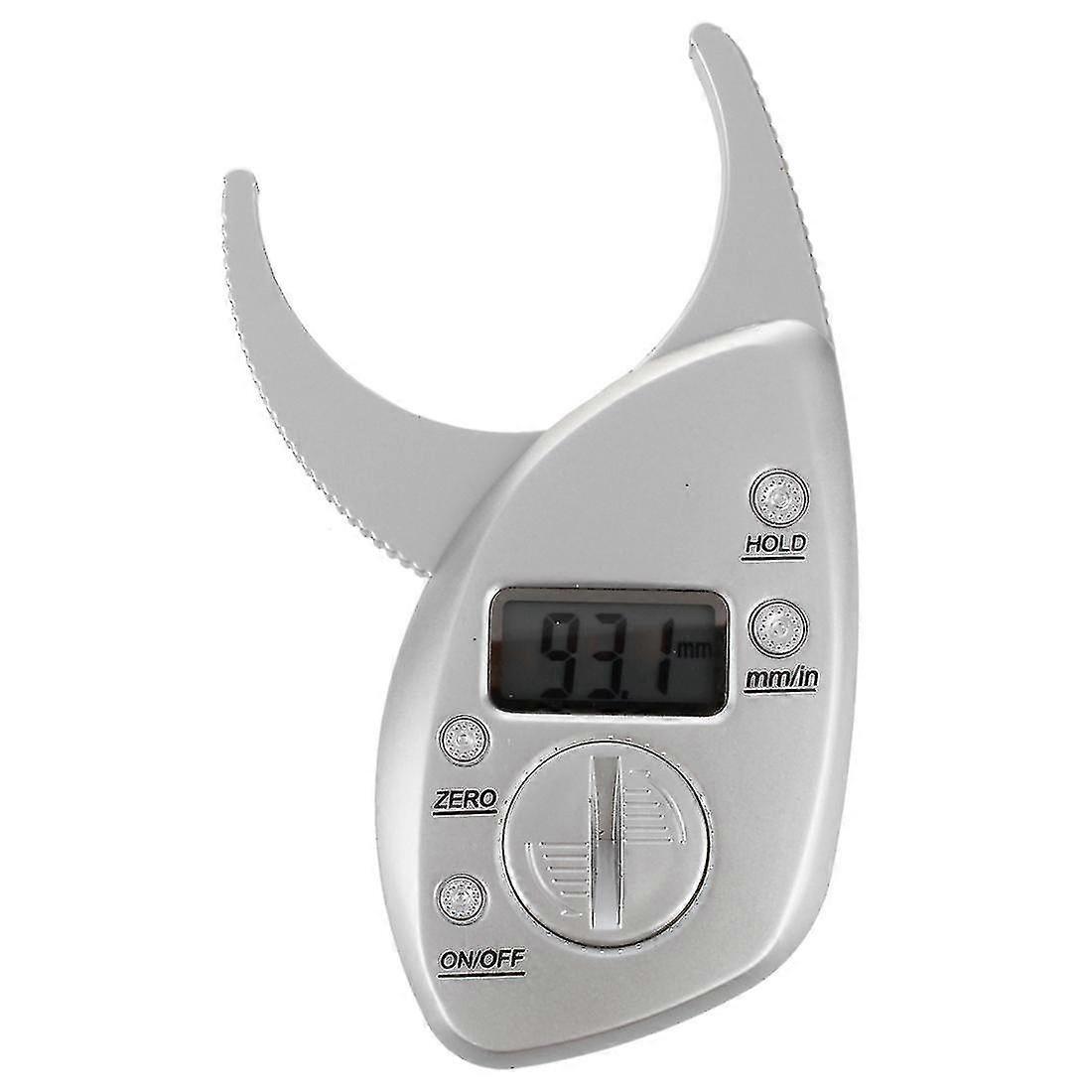 Digital Lcd Body Fat Caliper Skin Fold Thickness Health Fitness Weight Gender