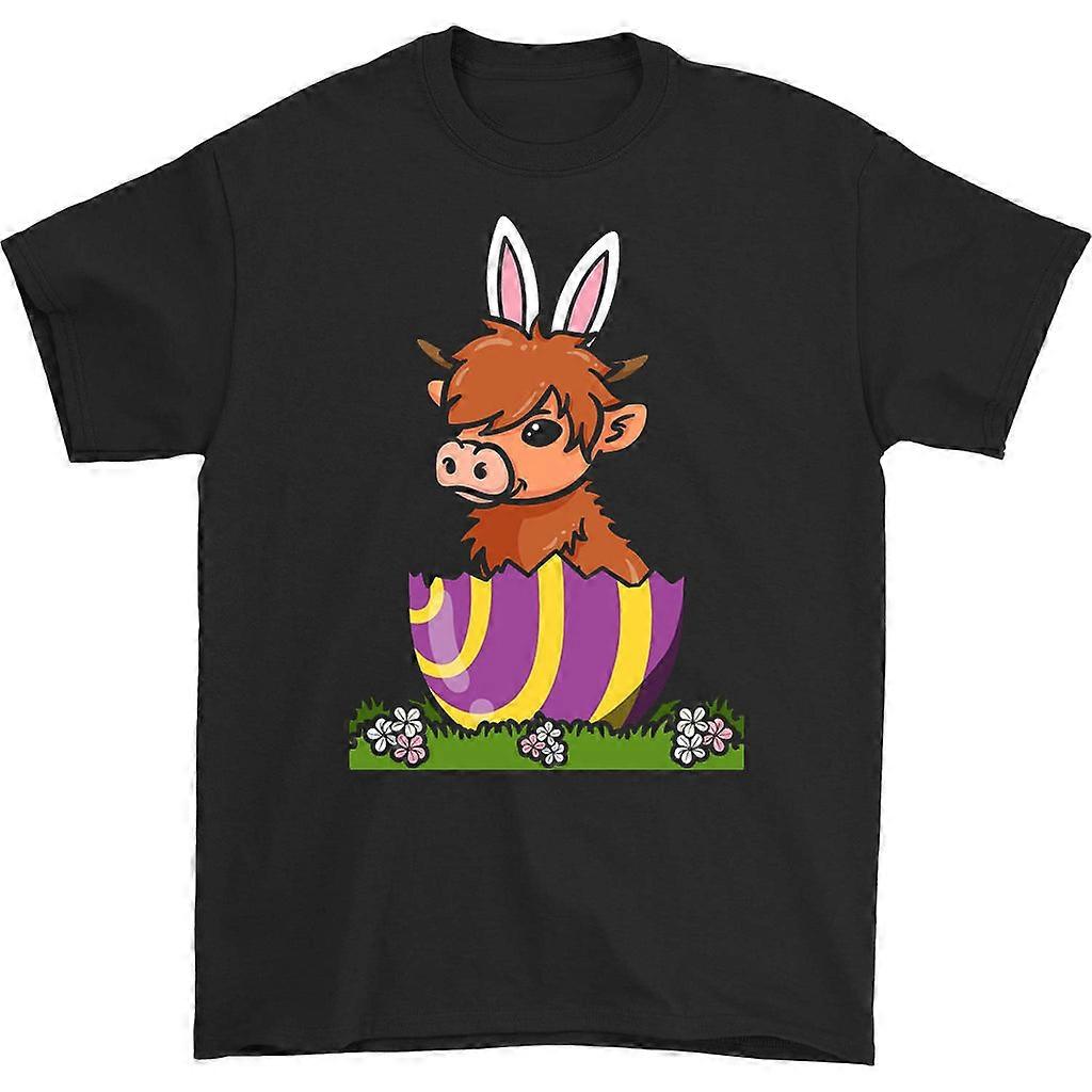 Tricou Highland Cattle Easter Egg