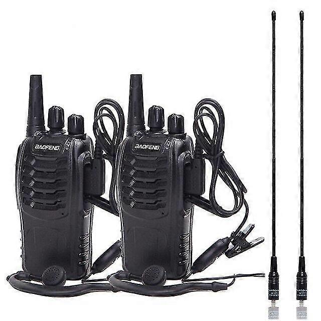 2Pcs/set walkie talkie portable radio station bf888s comunicador transmitter transceiver walkie talkie