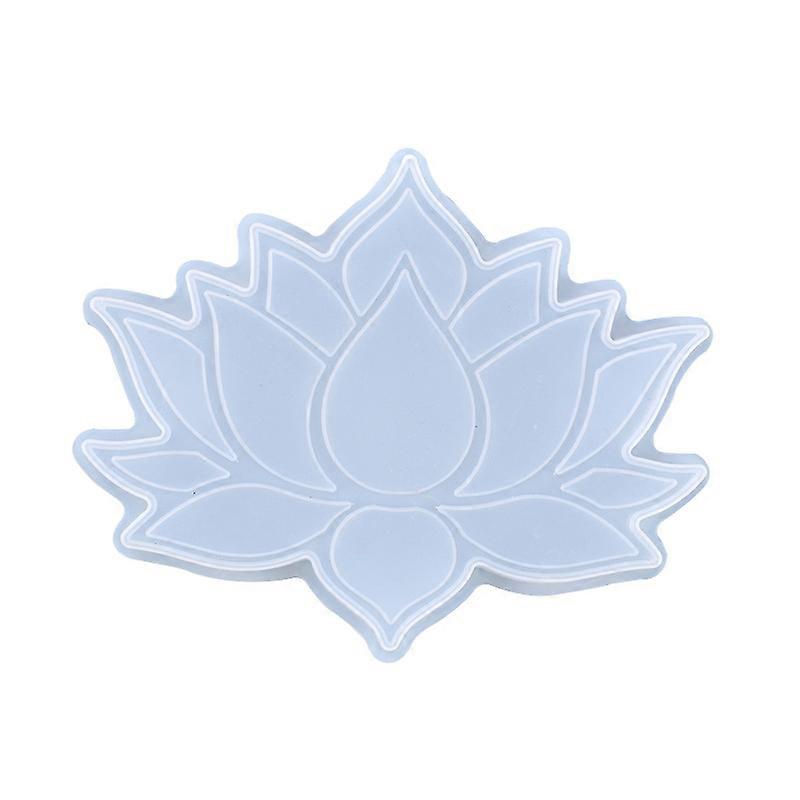 DIY Crystal Epoxy Mold Lotus Storage Table Coaster Multi-Purpose Silicone Mold