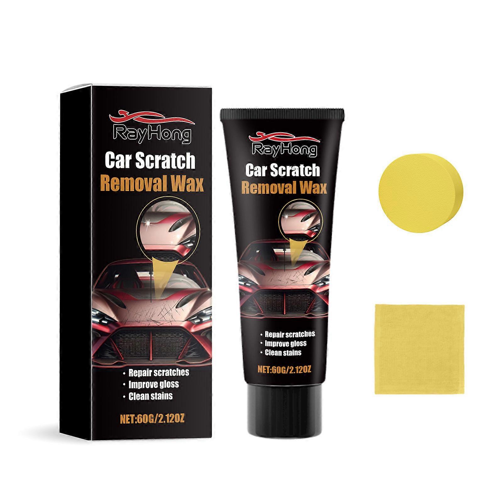 60g Car Scratch Repair Paste Waterproof Lasting Auto Scratch Covering Cream with Towel Sponge