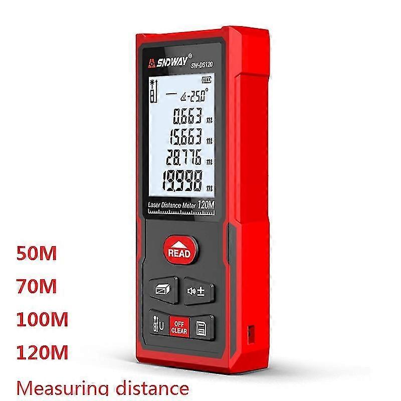 Laser Rangefinder 120m Lcd Laser Distance Meter Electronic Digital Rang Finder Optical Instrument Measuring Tools