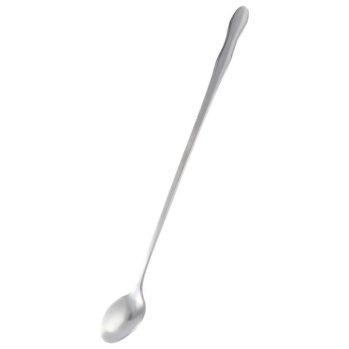 10" Stainless Steel Tableware Long Handle Scoop Teaspoon