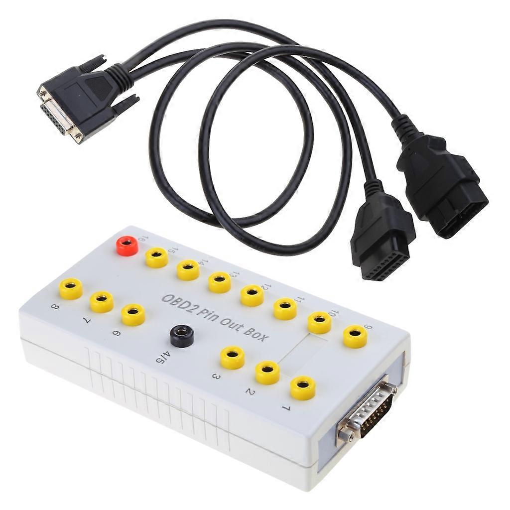 OBD2 Breakouts Box OBDII Protocol Detector CAN Test Box Car Break Out Tester