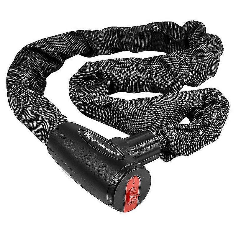 West Biking Security Anti-theft Bike Lock Chain With Keys Bicycle Chain Lock 0.6m Starlight