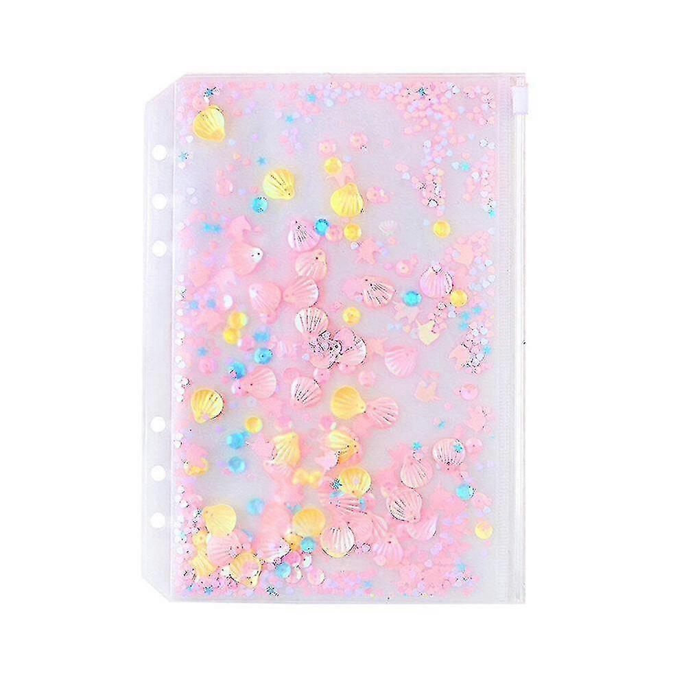 Folder Pink Cute Loose Leaf Binder Pouch Diary File