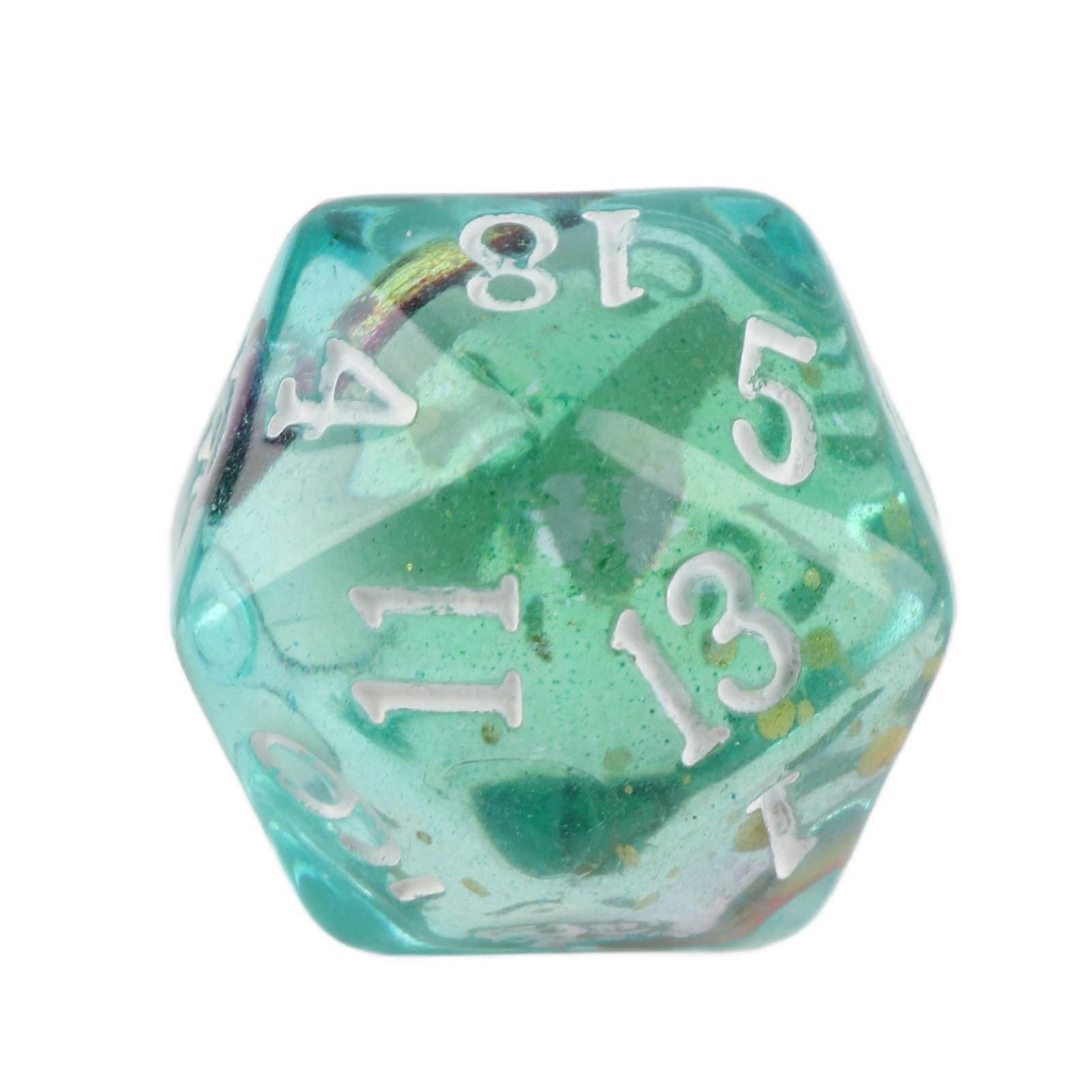 18 Sided Dice Resin Handmade for Table Game Desktop Office Halloween Decorations Variety of Colours