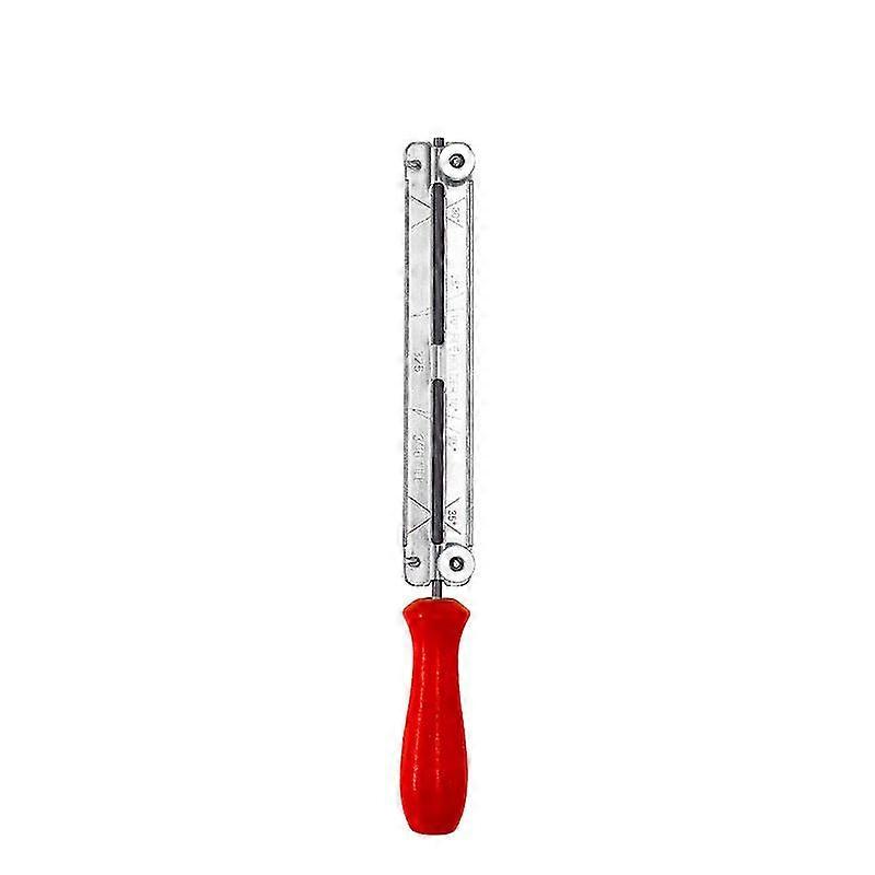 Chainsaw Sharpener File Kit,saw Chain File & Guide,4.0mm,wooden Handle (4mm)(1pc, Red)