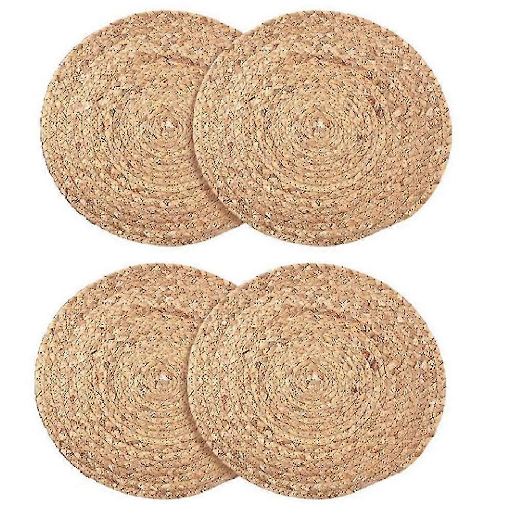 4pcs Straw Placemat Cucurbits Pot Mats
