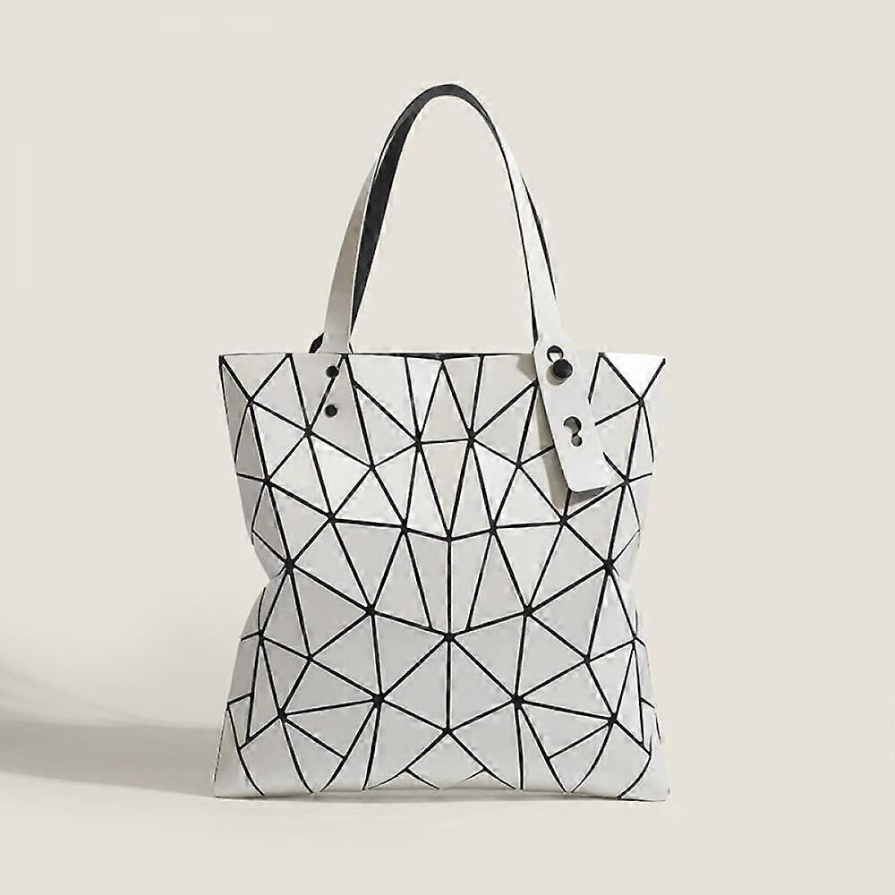 New Geometric Diamond Splicing Women's Bag 6 Grids Same Style Handheld Shoulder Bag