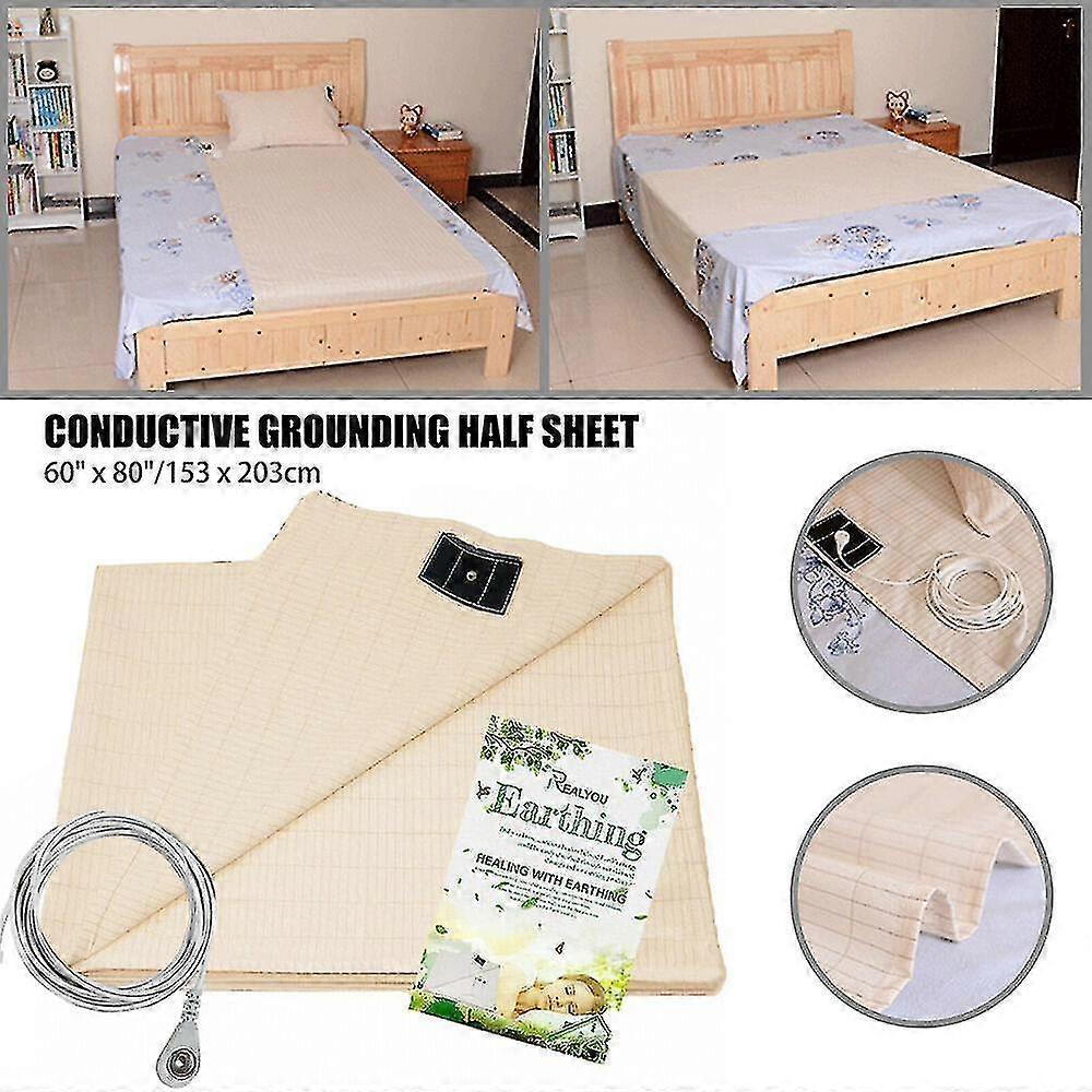 Earthing Sheet With Grounding Connection Cord Conductive Grounding Mat For Sleep