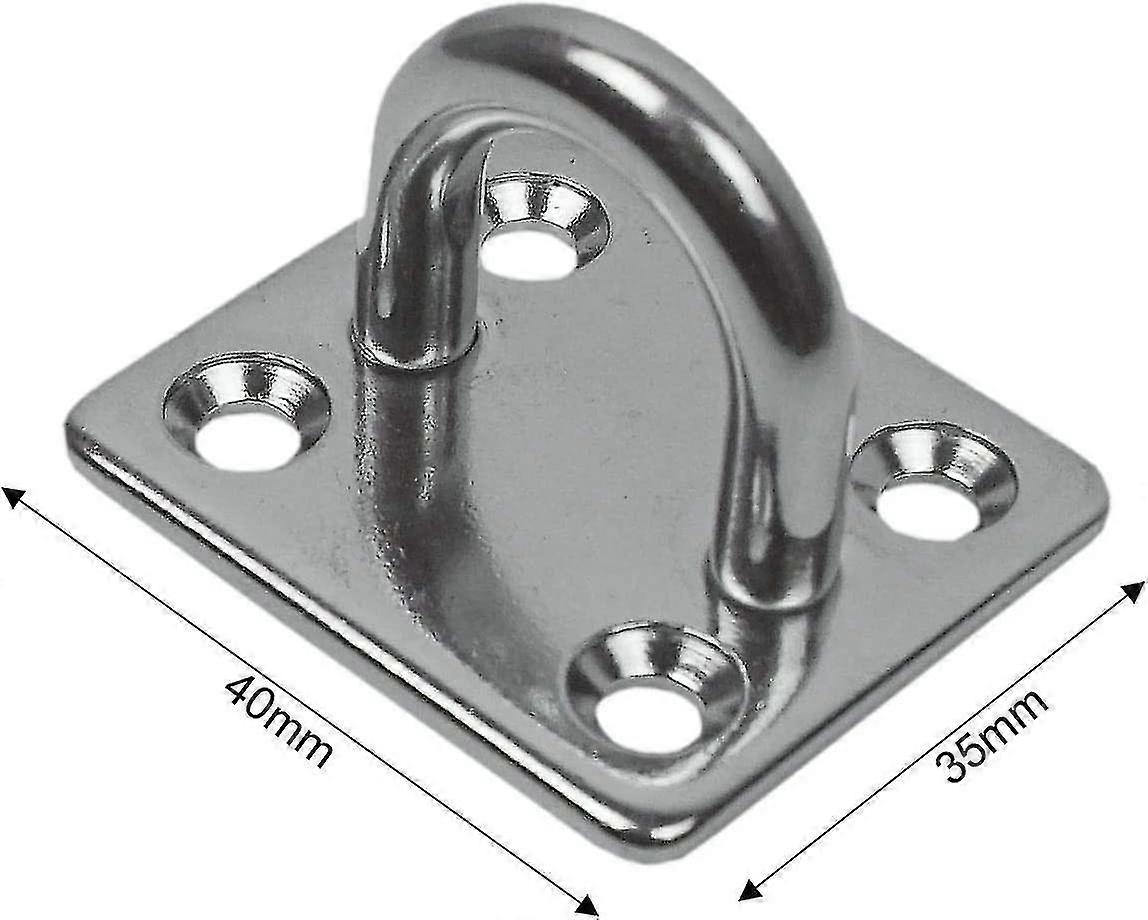 6mm Stainless Steel D Ring Wall Mount U Eye Plate