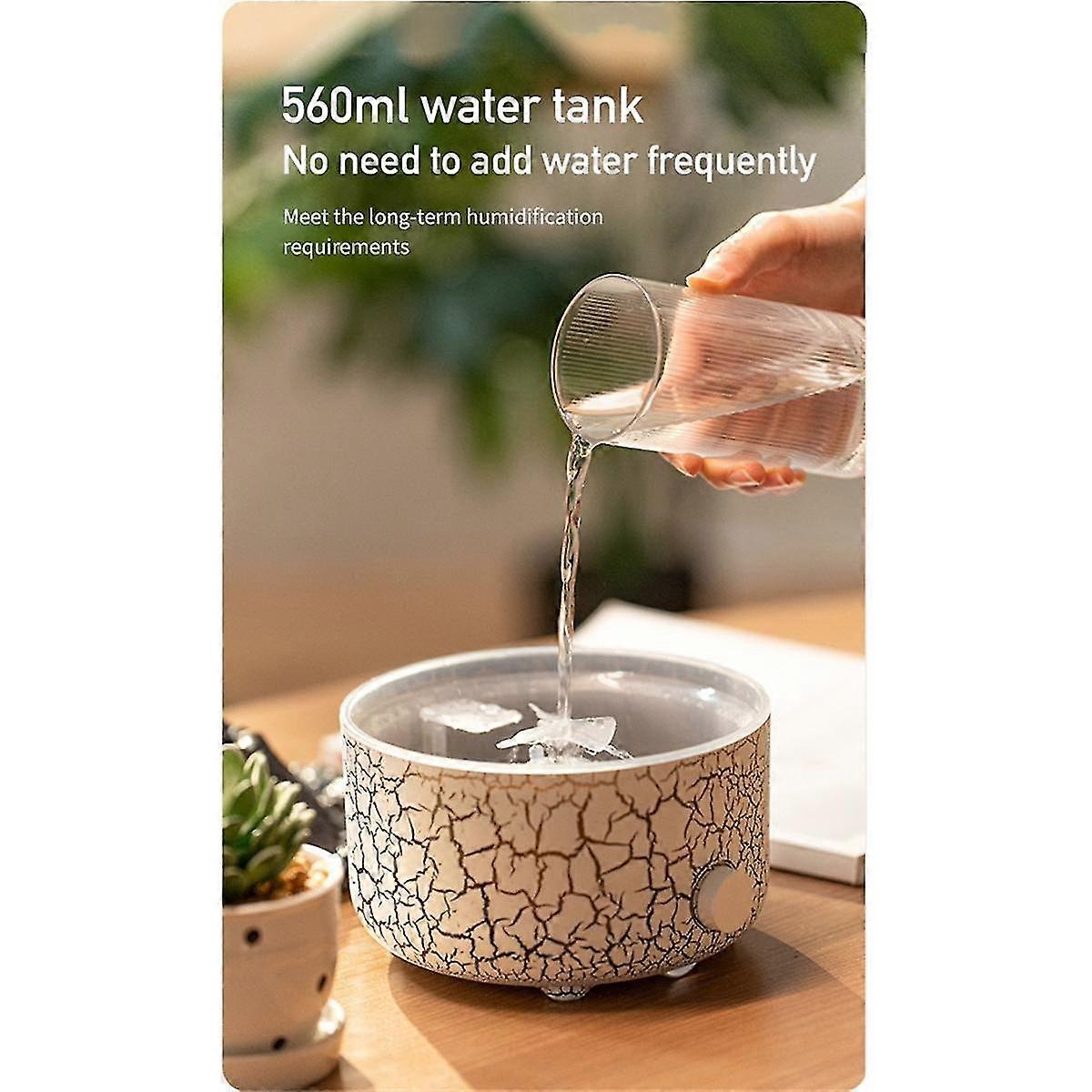 Lava Aromatherapy Air Humidifiers Essential Oil Diffuser with Ambient Light Diffuser for Bedroom Office EU Plug