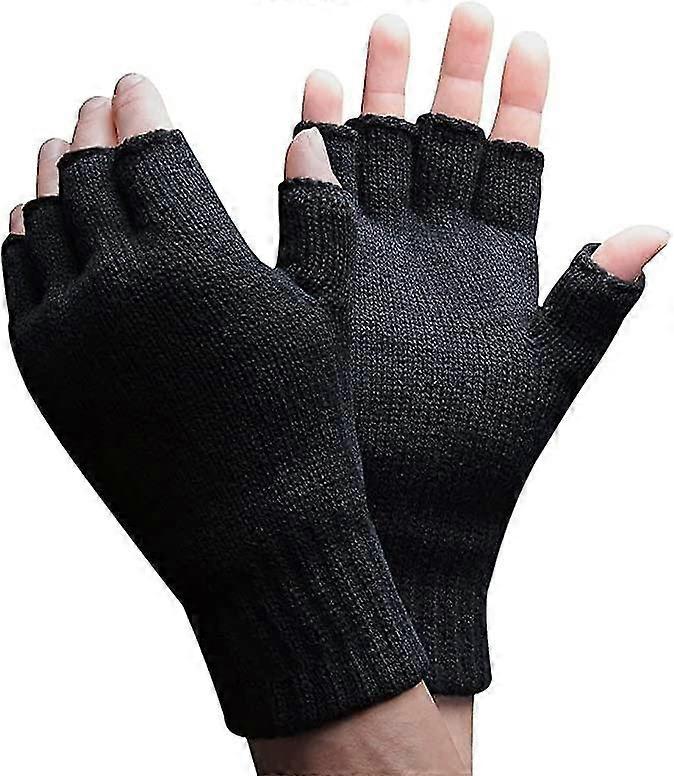 termisk fingerløse hansker (4pcs-blackgray