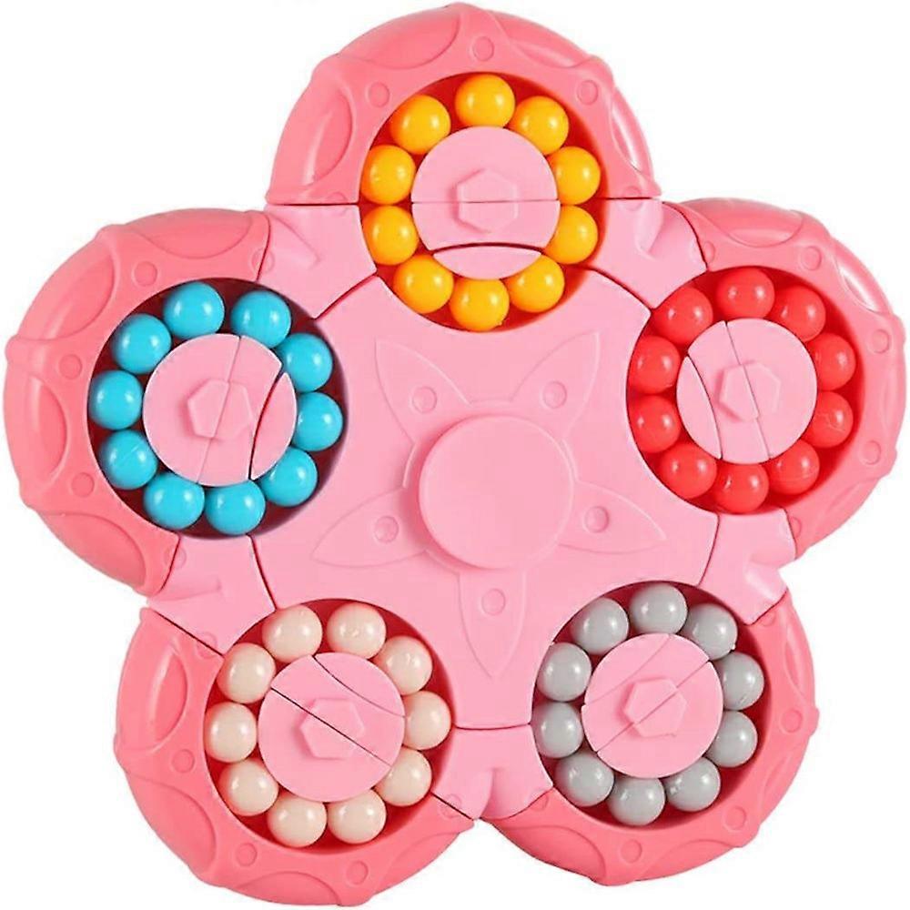 Magic Bean Rotating Cube Educational Toy - Creative Finger Cube Jigsaw Puzzle Spin Gyro, Special Shape Magic Cube Ball Game, Decompression Kids Gift