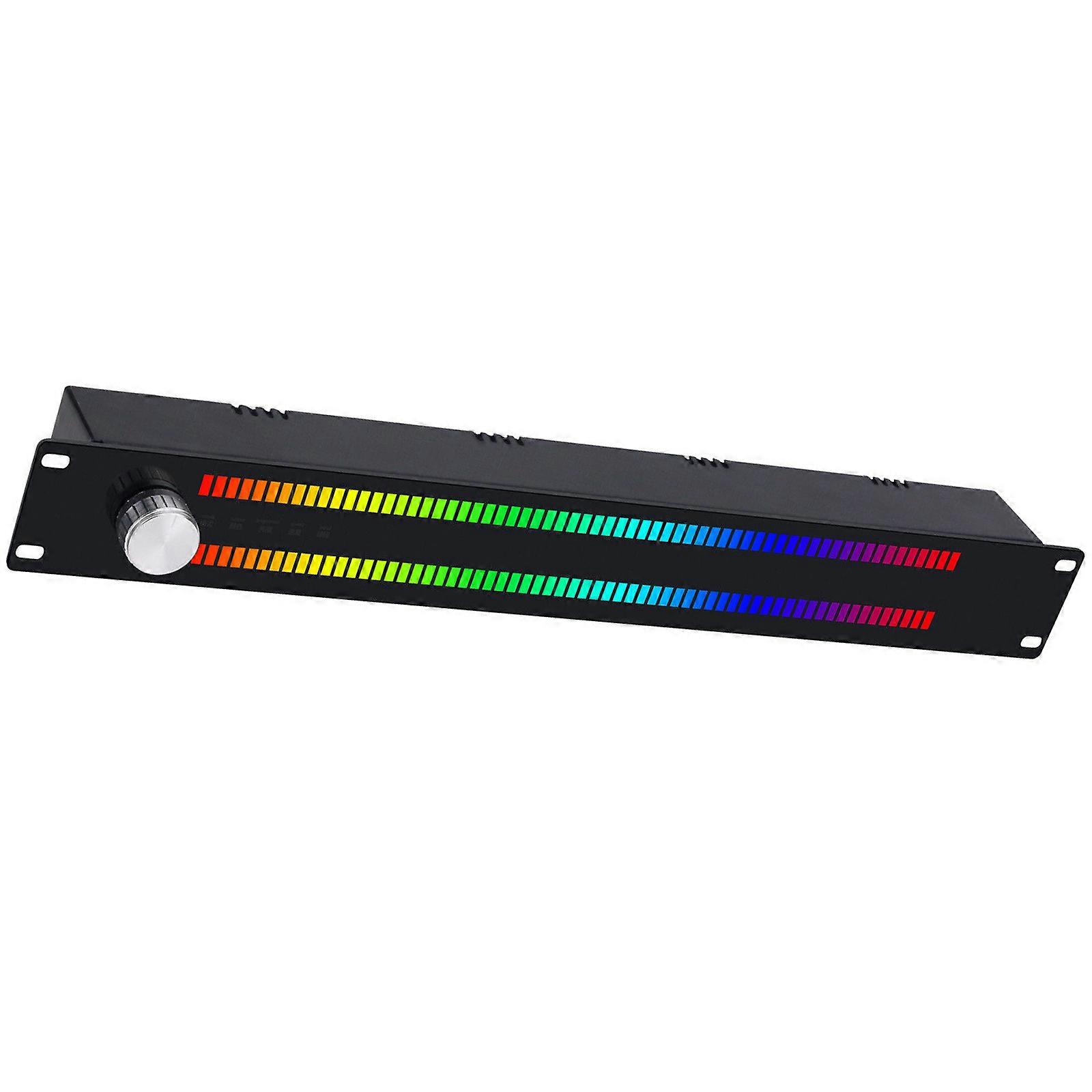Dual-Channel LED Music Spectrum Analyzer with Remote  Color & Speed Adjustable