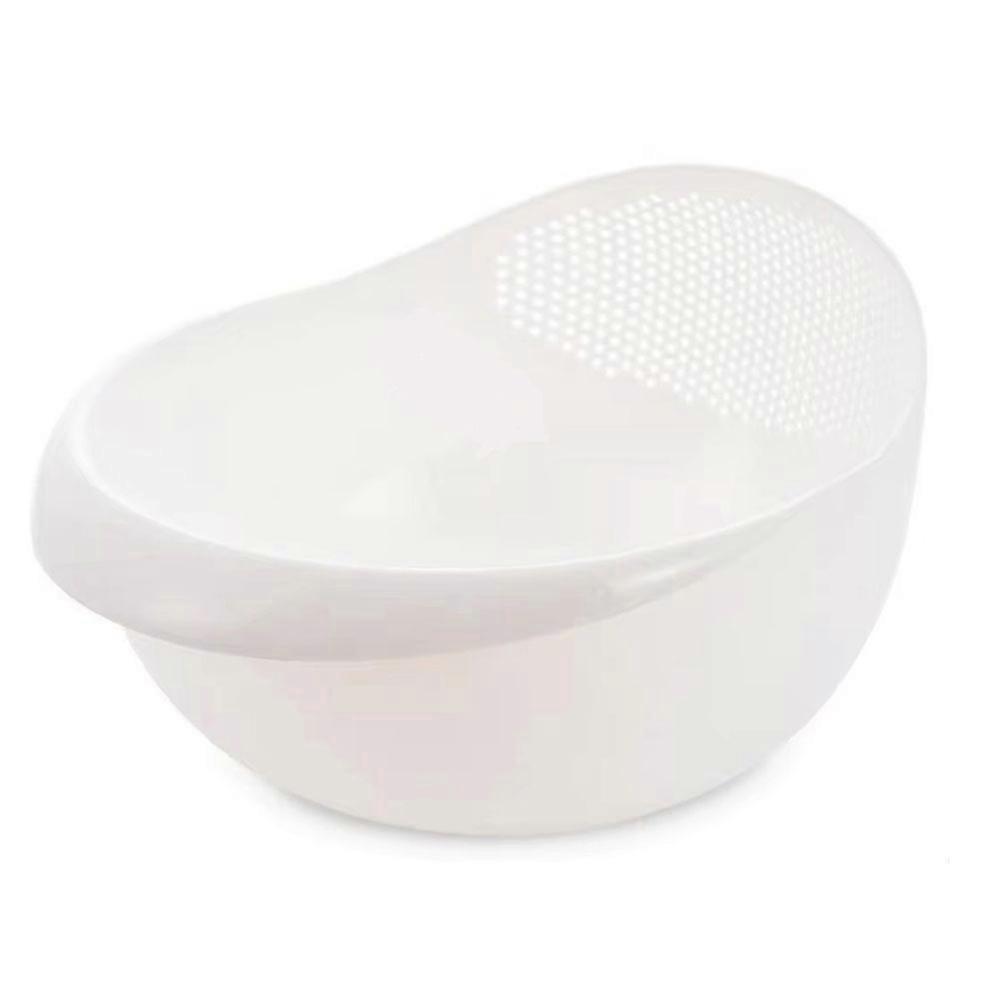 Drain Basket of Colander Bowl Fruit Bowl Washing Basket Handle Hand Washing Basket Family Kitchen Organizer
