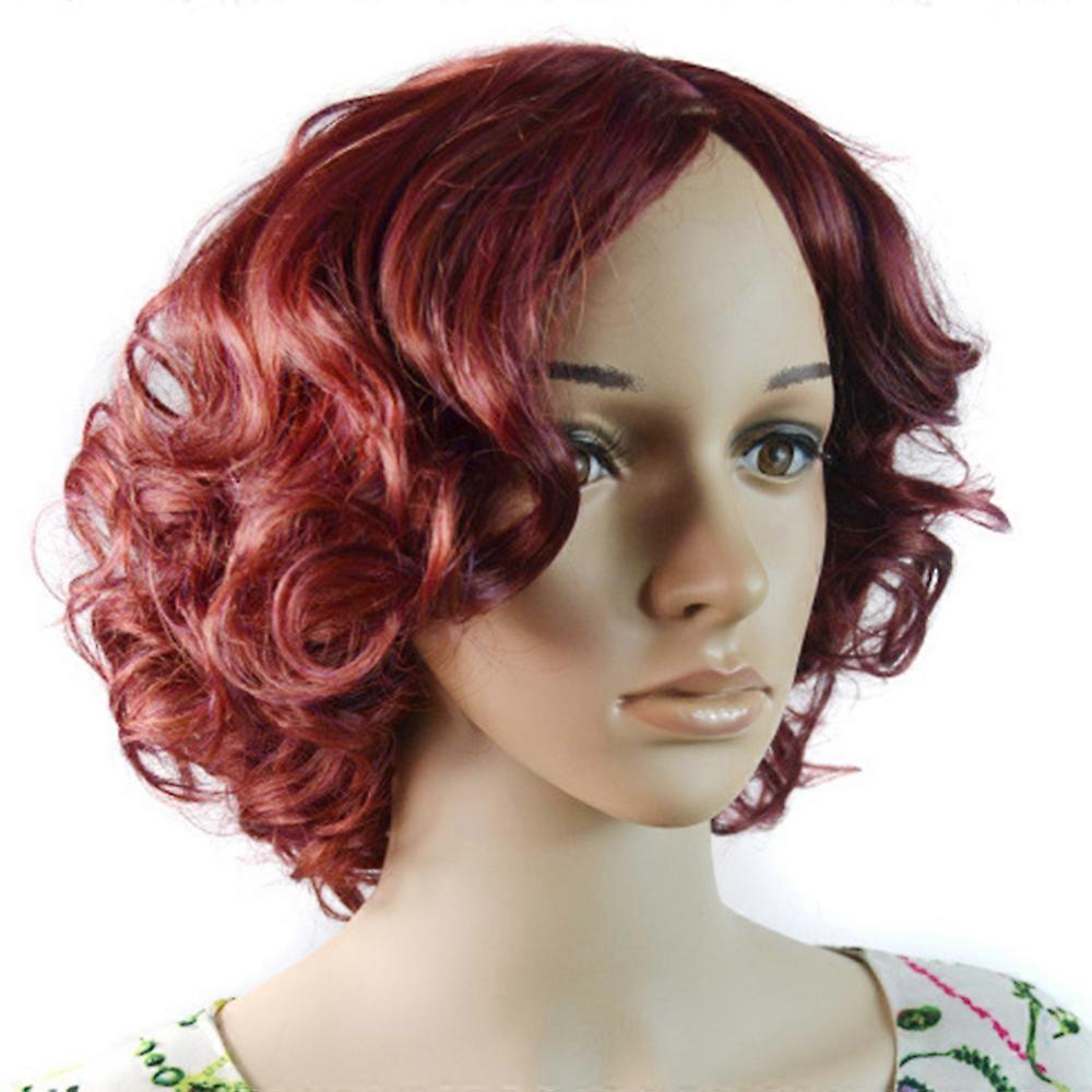 Central Parting Small Curled Hair Cap Wig