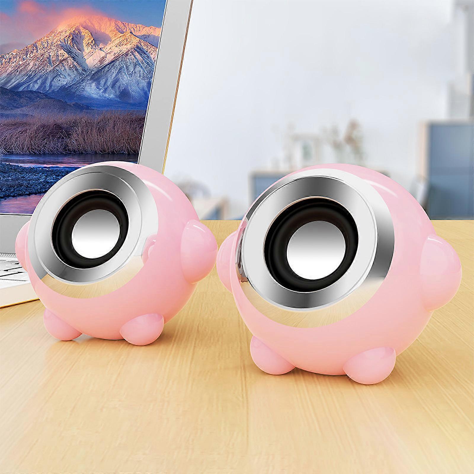 Speaker Wire A Pair Of Computer Speakers, Desktop Home Wired Laptops, Desktop Mini Speakers,Cute Active Multimedia Speakers Clearance