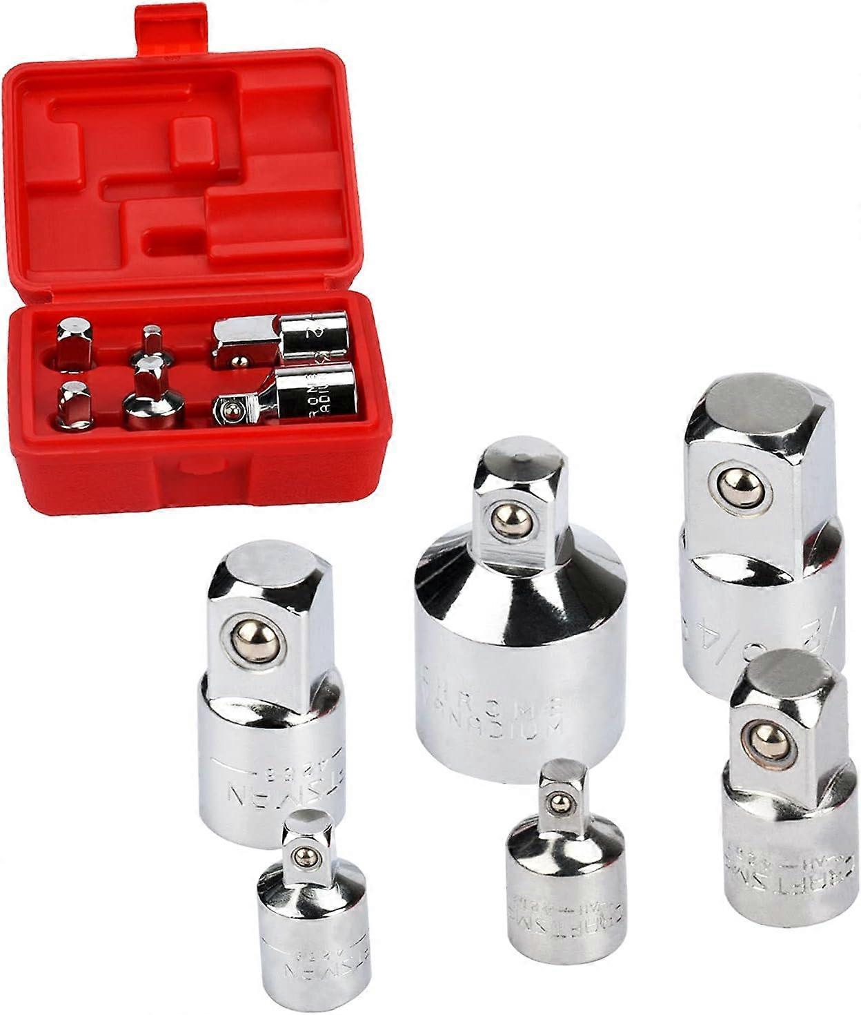 Set of 6 adapters/reducers Set of 6 socket adapters and reducers 6 adapter reducers for 1/4", 3/8", 1/2", 3/4" socket converter